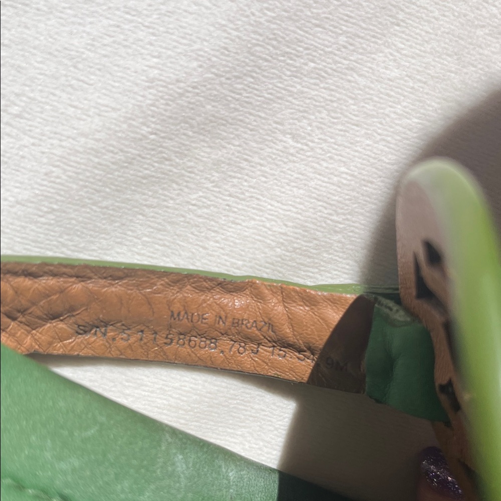 Tory Burch Forest Green Slide Sandals - Picture 7 of 7